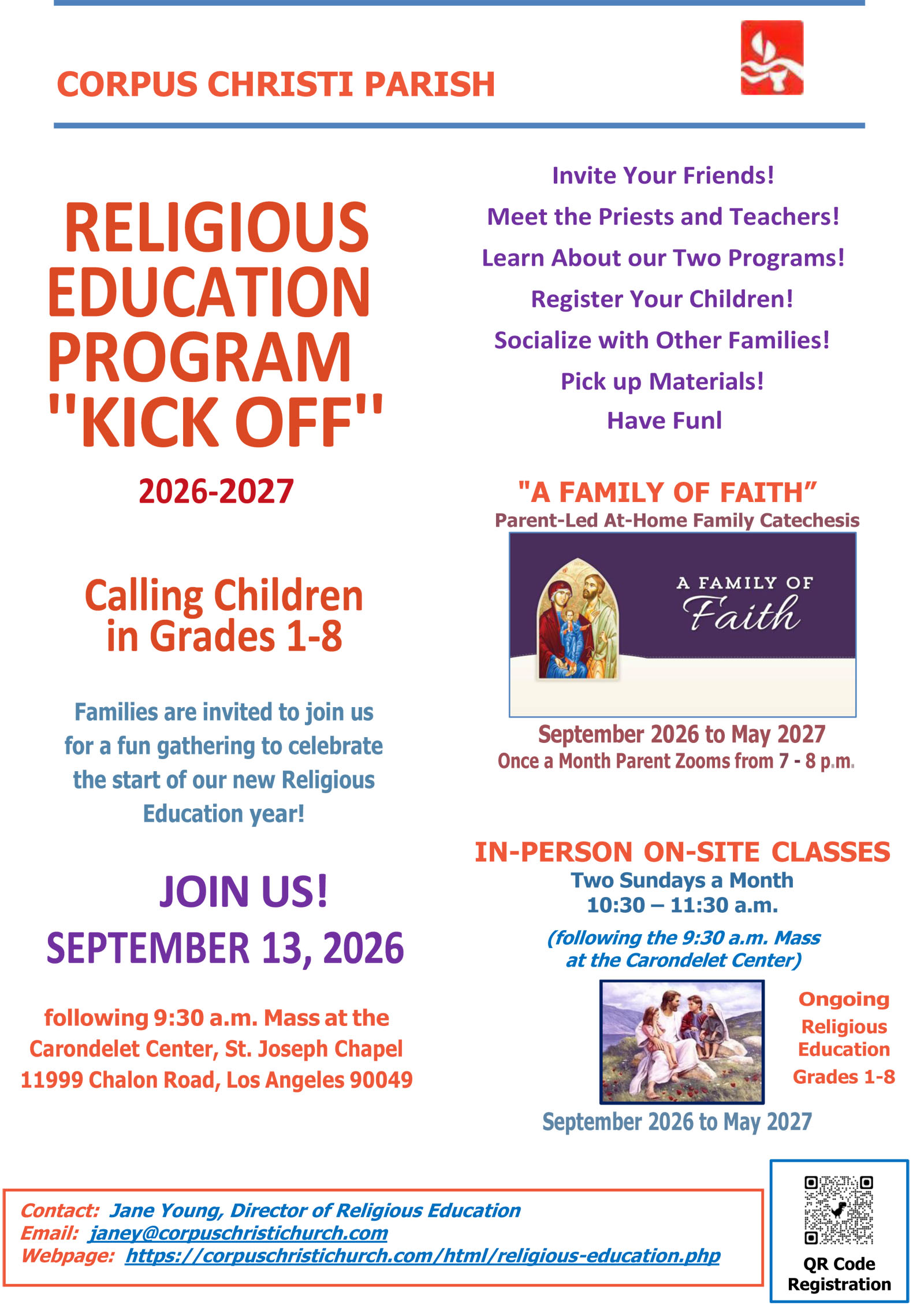 Religious Ed Kick Off